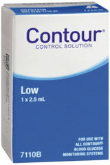 Ascensia Diabetes Care Blood Glucose Control Solution Contour® Blood Glucose Testing 2.5 mL Low Level