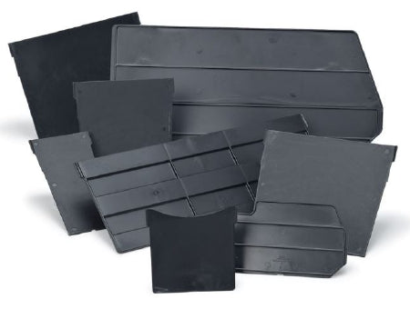 Market Lab Inc Bin Length Divider MarketLab Black ABS Plastic - M-1039875-4244 - Pack of 6