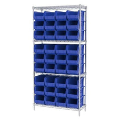 Akro-Mils Wire Shelving 4 Shelves 14 X 36 X 74 Inch