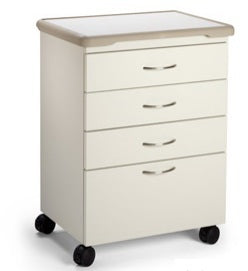 Midmark Treatment Cabinet M4 Series Floor Standing / Mobile 4 Drawers Key Lock - M-1040379-3651 - Each