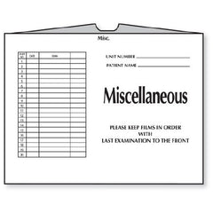 PDC Healthcare Spine Folder Open End Black / White