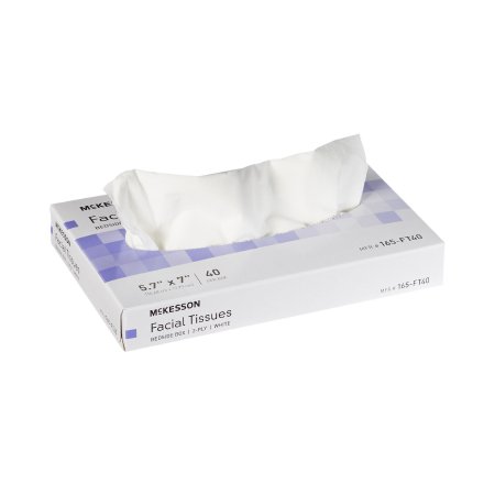 McKesson Facial Tissue White 5-7/10 X 7 Inch 40 Count - M-1040597-3032 - Case of 8000