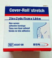 BSN Medical Dressing Retention Tape Cover-Roll® Stretch Radio-transparent Nonwoven Polyester 2 Inch X 2 Yard White NonSterile