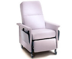 Champion Manufacturing Manual Relax Recliner 59 Series Cranberry 3 Inch Steel Casters