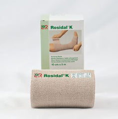 Patterson Medical Supply Compression Bandage Rosidal® K 3-7/50 Inch X 5-1/2 Yard High Compression Clip Detached Closure Tan NonSterile