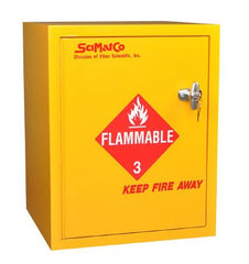 Fisher Scientific Flammable Safety Cabinet Bench Mounted Plywood 2 Keyed / With Metal Lock