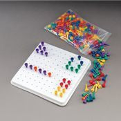 Patterson Medical Supply Multi Colored Peg 6 X 6 Inch