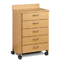 Clinton Industries Treatment Cabinet Mobile Laminate 5 Drawers