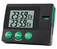 Cole-Parmer Inst. Electronic Alarm Timer 2 Channel, Count up and Down Traceable® 24 Hours Digital Display