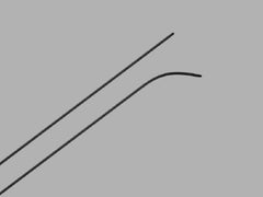 Cook Medical Hydrophilic Guidewire Roadrunner® UniGlide® .035 Inch Diameter 180 cm Length Stiff Angled Tip - M-1041733-1896 - Each