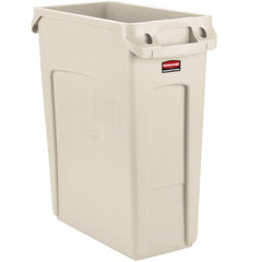 RJ Schinner Co Recycling Container Rubbermaid® Slim Jim® 16 gal. Rectangular Beige Plastic Open Top - M-1042204-3886 - CT/4