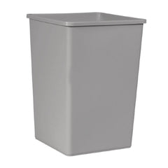 RJ Schinner Co Trash Can Rubbermaid® Untouchable® 35 gal. Square Gray LLDPE Open Top - M-1042235-1623 - CT/4