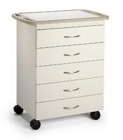 Midmark Mobile Treatment Cabinet 18 X 29 X 33 Inch Fawn 4 Inch