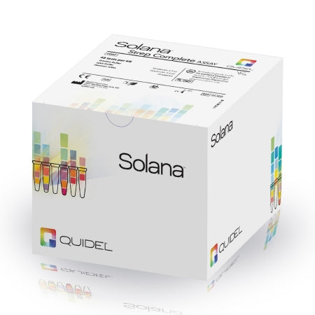 Quidel Rapid Test Kit Solana® Strep Complete Molecular Diagnostic Group A B-hemolytic Streptococcus and Pyogenic Group C/G Strep Throat Swab Sample 48 Tests