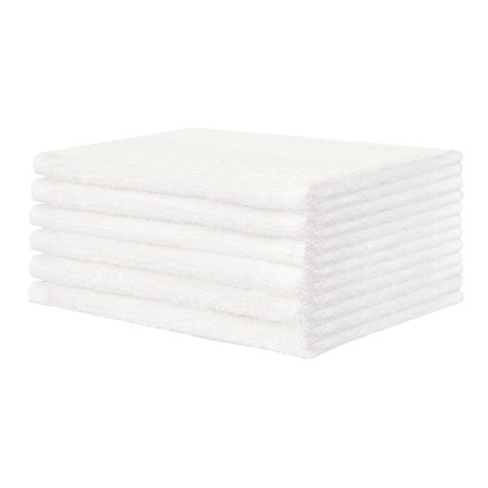 Lew Jan Textile Washcloth Premium 12 X 12-3/4 Inch White Reusable