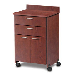 Clinton Industries Treatment Cabinet Mobile Laminate 2 Drawers 1 Shelf