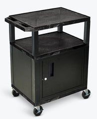 Luxor Utility Cart Tuffy AV 18 X 24 X 34 Inch Black