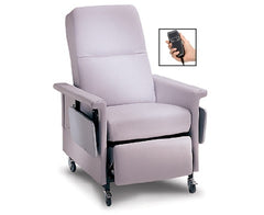 Champion Manufacturing Power Relax Recliner 59 Series Bonnie Blue 3 Inch Steel Casters