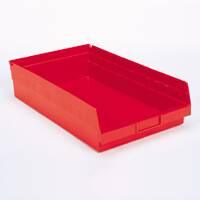 Akro-Mils Shelf Bin Akro-Mils® Red Industrial Grade Polymers 4 X 8-3/8 X 11-5/8 Inch - M-179329-1294 - CT/12
