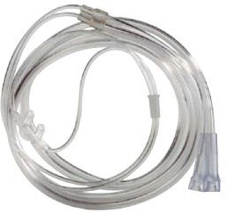 Western Medical ETCO2 Nasal Sampling Cannula with O2 Delivery High Flow Delivery Adult Curved Prong / NonFlared Tip