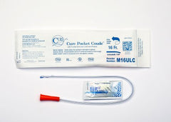 Cure Medical Urethral Catheter Cure Pocket Cath® Coude Tip Uncoated PVC 16 Fr. 16 Inch