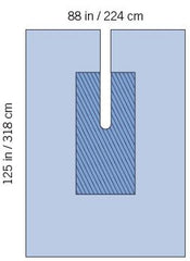 Invenio Healthcare Orthopedic Drape SteriGuard® Orthopedic Large U Drape 88 W X 125 L Inch Sterile