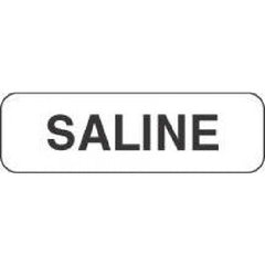 Precision Dynamics Drug Label Shamrock Anesthesia Label Saline White 3/8 X 1-1/4 Inch - M-1044689-4166 - Roll of 1