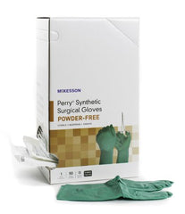 Surgical Glove McKesson Perry® Size 6 Sterile Pair Polychloroprene Extended Cuff Length Smooth Dark Green Chemo Tested - M-1044736-4508 - Case of 200