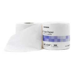 Toilet Tissue McKesson White 2-Ply Standard Size Cored Roll 500 Sheets 3-3/5 X 4 Inch - M-1045390-1852 - Roll of 1