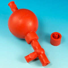 Globe Scientific Safety Pipette Filler Bulb Red For Pipets Capacities Larger than 20 mL