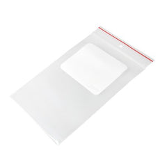 Minigrip Zip Closure Bag with Write-On Block Red Line™ 6 X 9 Inch LDPE Clear / White Block - M-1046126-4360 - Case of 1000