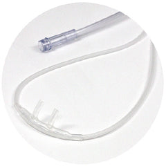 Sunset Healthcare ETCO2 Nasal Sampling Cannula with O2 Delivery Low Flow Delivery Adult Curved Prong / NonFlared Tip