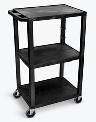 Luxor Utility Cart Tuffy 18 X 24 X 42 Inch Black