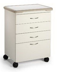 Midmark Mobile Treatment Cabinet 18 X 29 X 33 Inch Radiance 4 Inch 3 Drawers, 8 Inch One Drawer