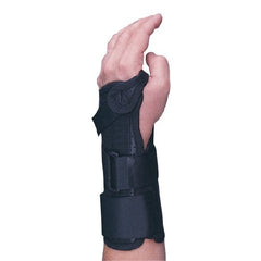 Bird & Cronin Wrist Brace Performance Aluminum / Flannel / Metal / Vinyl Right Hand Black Medium