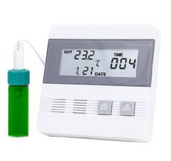 Cole-Parmer Inst. Digital Thermometer Traceable® Fahrenheit / Celsius -40° to 176°F (-40° to 80°C) External Probe Multiple Mounting Options Battery Operated