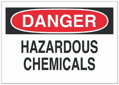 Fisher Scientific Door Sign Caution Brady™ Danger: Hazardous Chemicals - M-1047287-3513 - Each