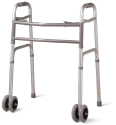 Drive Medical Bariatric Folding Walker Adjustable Height drive™ Steel Frame 500 lbs. Weight Capacity 32 to 39 Inch Height - M-1129939-4674 - Case of 1