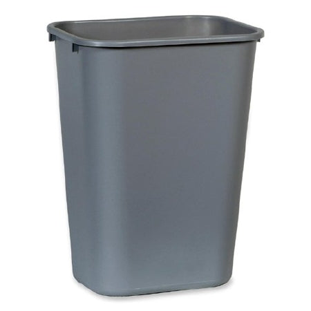 Lagasse Trash Can Rubbermaid® 10.25 gal. Rectangular Gray Plastic Open Top - M-1048132-2033 - Each
