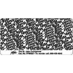 PDC Healthcare Pre-Printed Label Identi-Hide™ Chart Tab White Paper Hide Identi-Hide Black Protection Label 2 X 4 Inch - M-1048265-2097 - Roll of 1