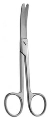 V. Mueller Operating Scissors V. Mueller® 6 Inch Length Surgical Grade Stainless Steel NonSterile Finger Ring Handle Curved Blunt Tip / Blunt Tip - M-1048401-3147 - Each