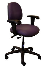 Pedigo Products Task Chair Ergo Series Raven Black Adjustable Armrests