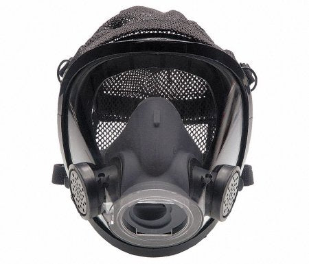 Grainger Reusable Respirator Industrial Full Face Adjustable Head Strap Small Gray