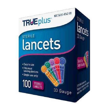 Trividia Health Lancet TRUEplus™ Safety Lancet Needle 33 Gauge