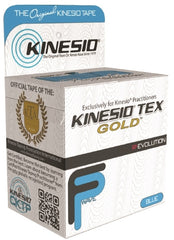 Fabrication Enterprises Kinesiology Tape Kinesio® Tex Gold™ FP Water Resistant Cotton 2 Inch X 5-1/2 Yard Blue NonSterile