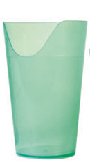 Fabrication Enterprises ADL Dysphagia Cup FabLife™ Nosey Cup 8 oz. Clear Plastic Reusable