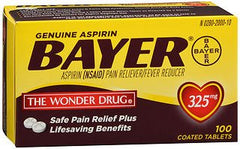 Bayer Pain Relief Bayer® 325 mg Strength Aspirin Tablet 100 per Box