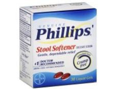 Bayer Stool Softener Phillips'® Gelcap 30 per Box 100 mg Strength Docusate Sodium