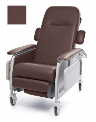 Graham-Field Clinical Care 3-Position Recliner Lumex® Burgundy Four Tente® Swivel Caster, Three Locking Caster