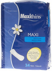 RJ Schinner Co Feminine Pad Maxithins® Maxi Regular Absorbency